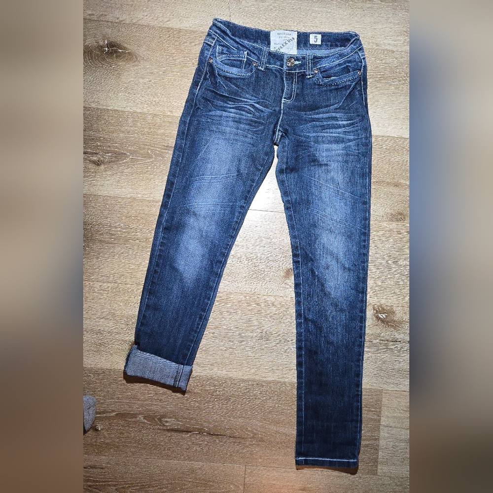 Reflex Dark Blue Ankle Jeans